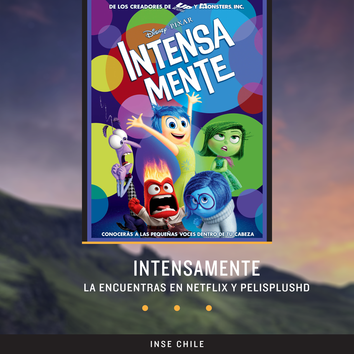 INSE_CHILE's tweet photo. 📽️ Intensamente
📽️ Wall-e 

#peliculas #cine #familia #quedateencasa #cuarentena #findesemana #viernes #intensamente #walle #niñez #amistad #empatia #amor #sentimientos #conciencia #chile #elpuebloayudaalpueblo #sename #nomassename #infancia #recomendaciones https://t.co/wSfYwI5Yqk