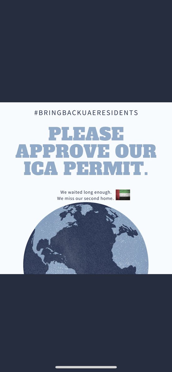 Endless rejections from ICA for months on end, thousands of us still unable to return to the UAE. 
 
#bringbackuaeresidents 
#ICAapproval 

@ICAUAE 
@MoFAICUAE 
@mohapuae 
@HHShkMohd 
@HamdanMohammed 
@khalifabinzayed 
@gulf_news 
@khaleejtimes 
@lovindubai