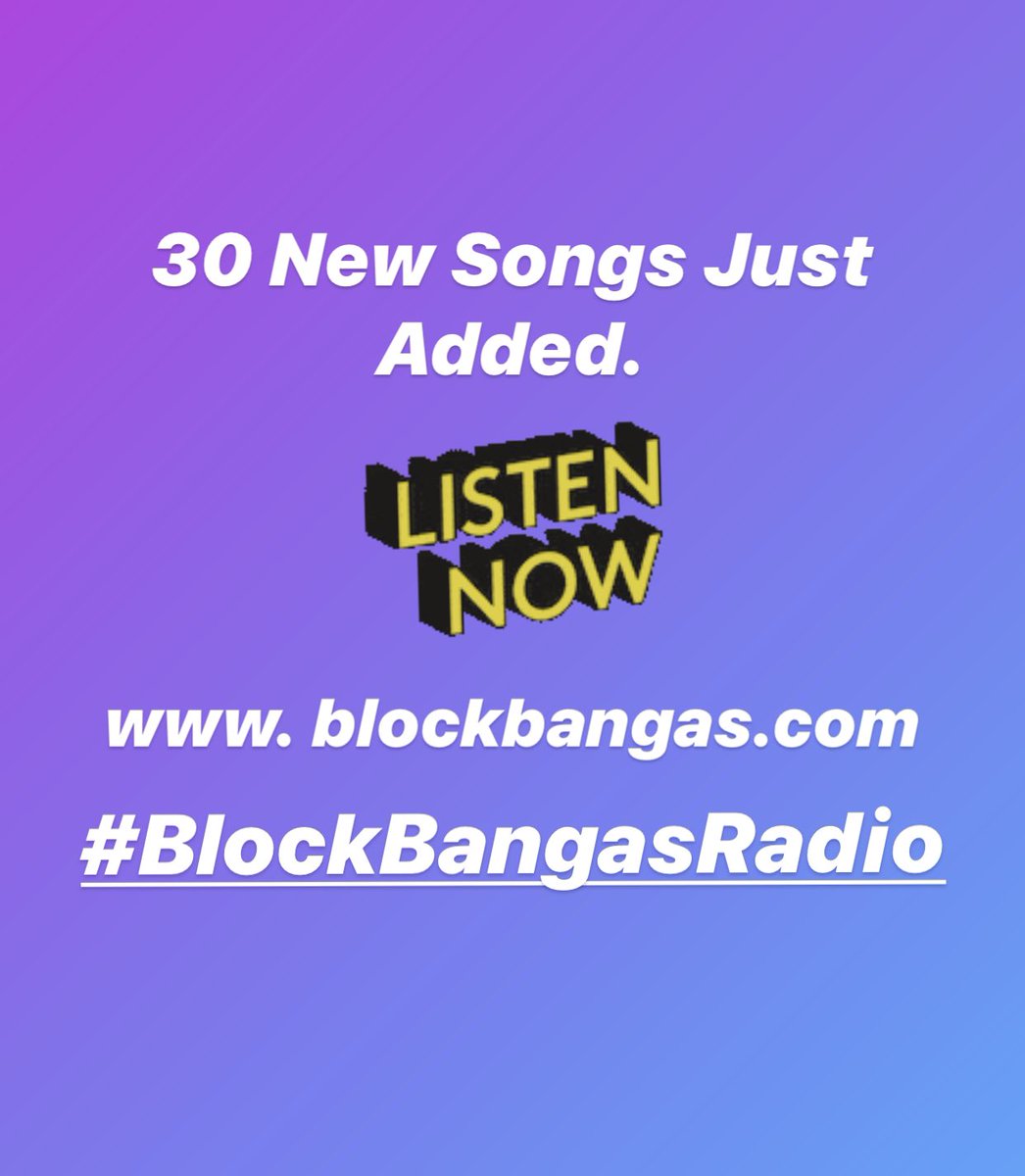 Your favorite rappers played here, now! Click the bio link to listen! #blockbangasradio