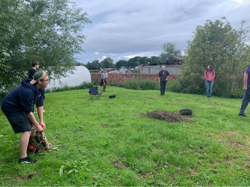H265esu's tweet photo. We’re back!!!Keeping it safe and simple, just catching up, chatting, laughing and lifting the gloom.Even the rain couldn’t dampen the atmosphere.And then there is the little gesture that made a whole term of Zoom worthwhile. You lot are awesome. #h265esu #explorerscouts #campfire https://t.co/plTXVRHZnN