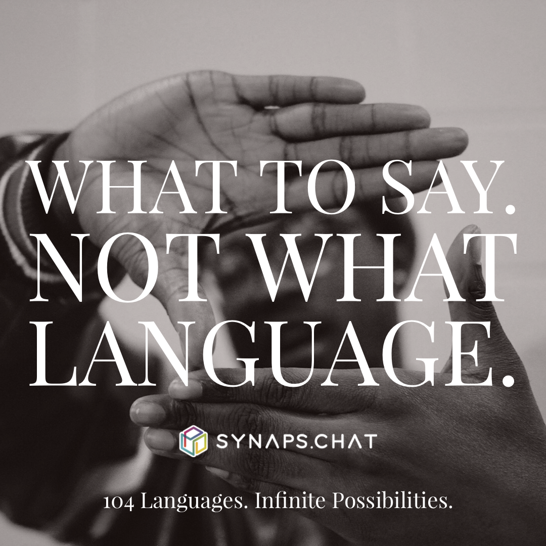 synapschat's tweet image. What to say. Not what language to say it in. Multilingual communication on Synaps.chat
#global #communication #teamwork #network #multilingual #chat #collaboration #dilbert #synaps #synapschat #bilingual #telework #collaboration #business #entrepreneur