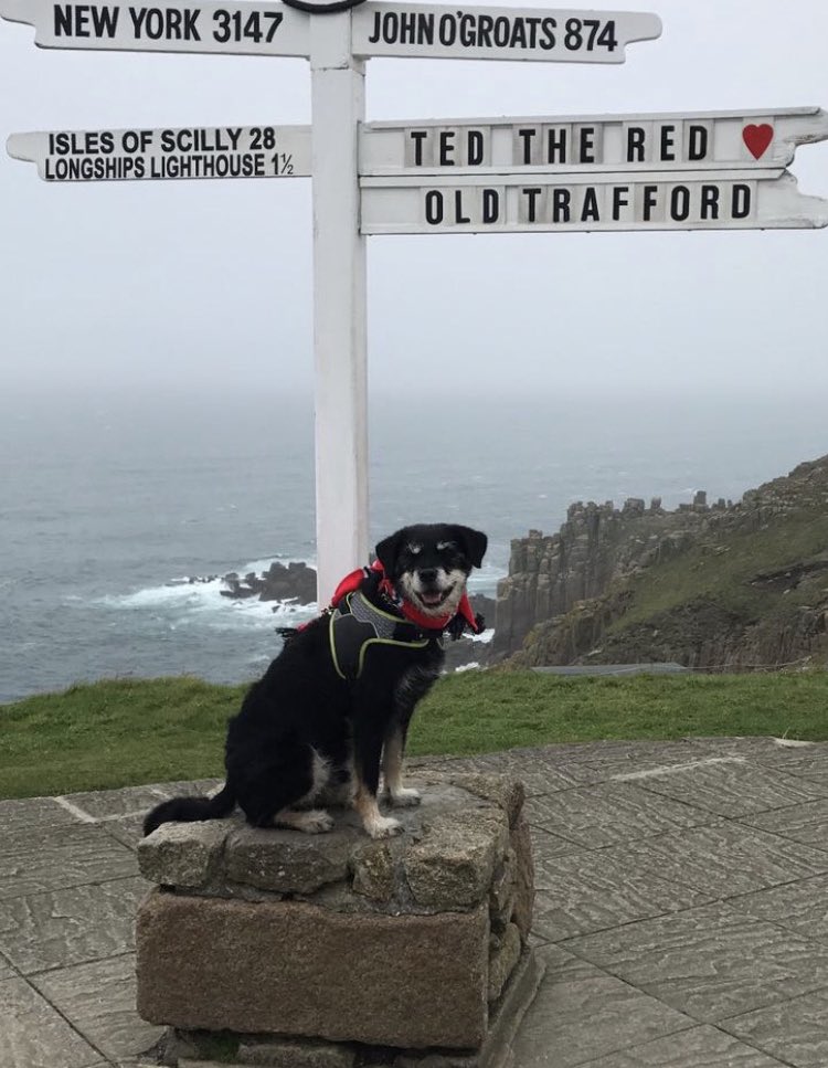 Ted. On his holidays at Lands End which he loved.