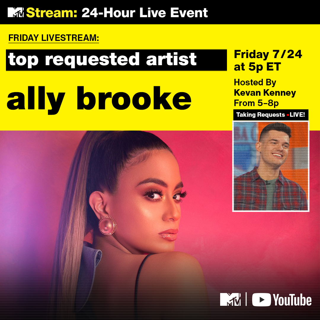 KevanKenney's tweet photo. Congratulations to @AllyBrooke for being a top requested artist on this week's @MTV #FridayLivestream.
￼
👉https://t.co/tjX9vH2UYk https://t.co/s2c75qShOC