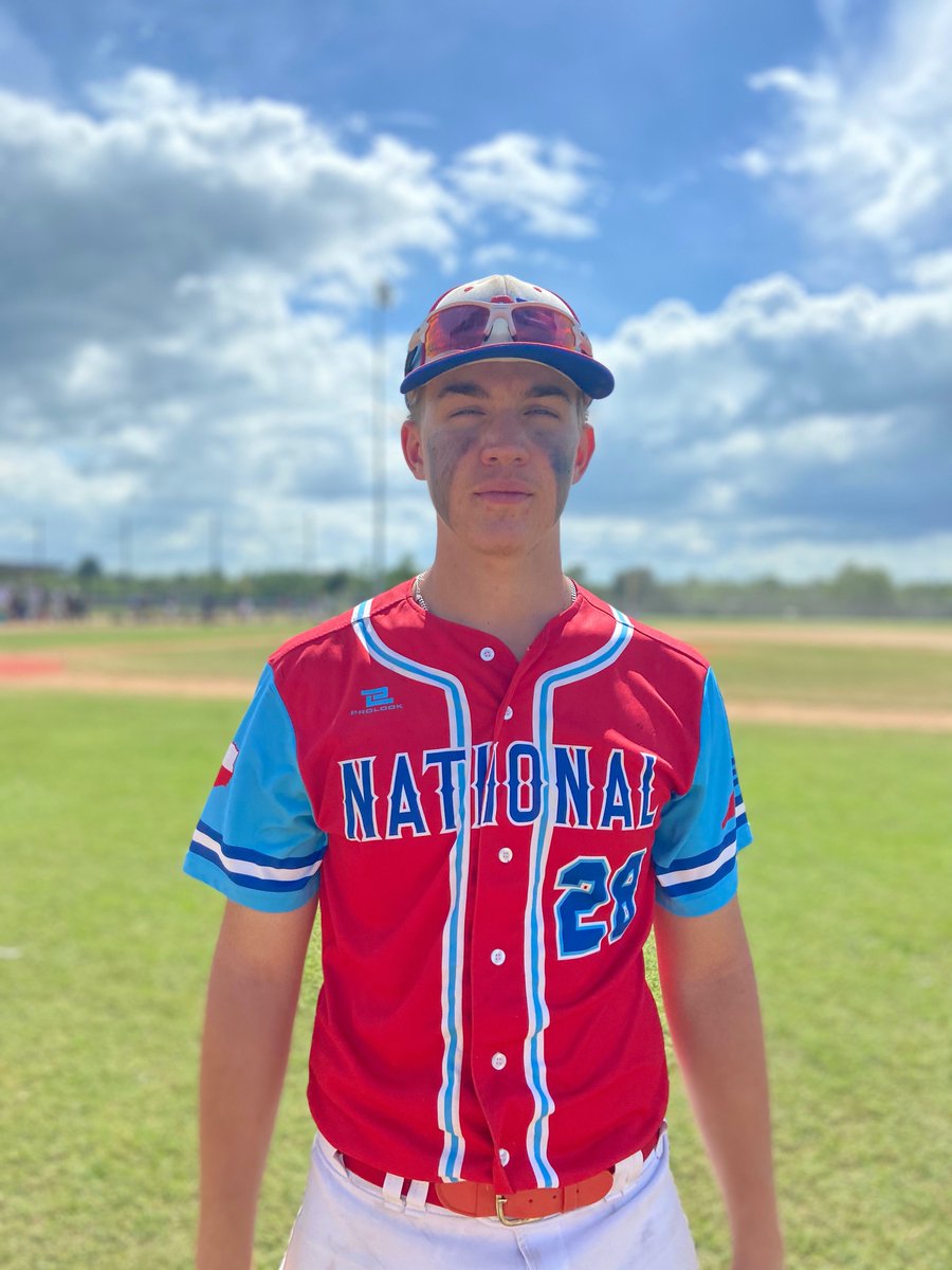 FiveTool's tweet photo. @FiveToolTexas F: @abnationalbb 17U Matt Fox 4, Ballers 3
PoG: @Kaden_John__ 6 IP, 7 K, 1 ER
Hitter @caleb56982235 2-3, HR, 2 RBI, R https://t.co/TAt0bDTNno