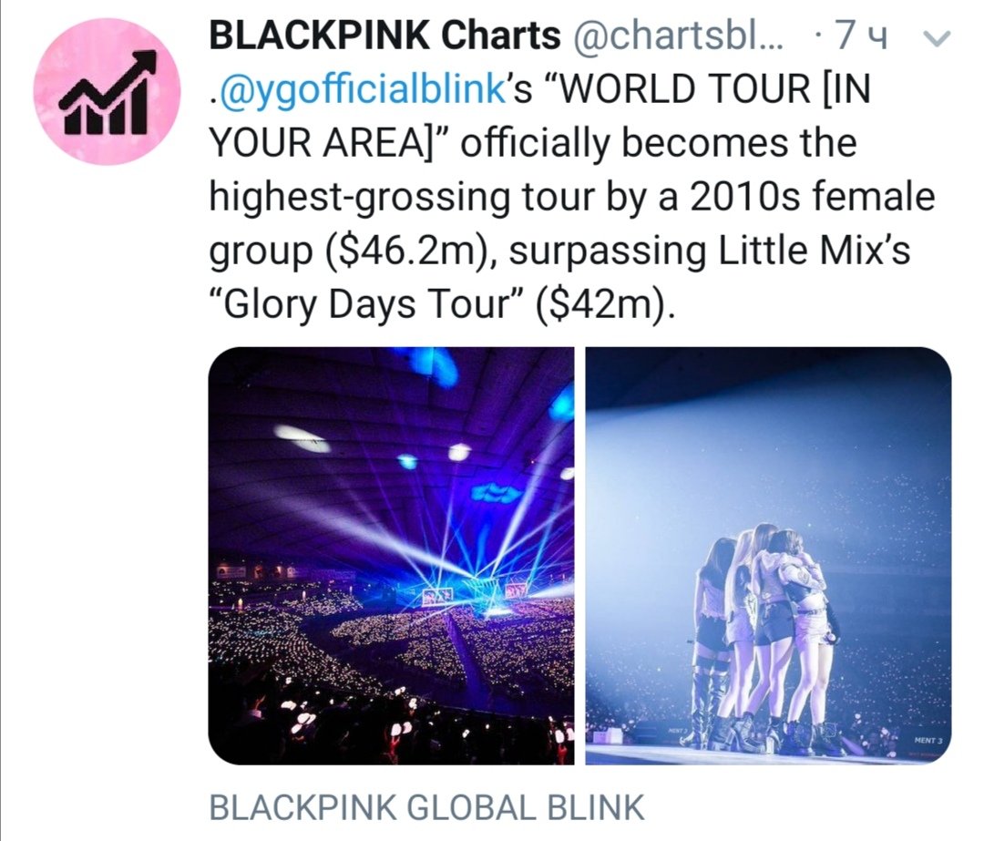 " @BLACKPINK can't sell out their own concert" Sold out and biggest kpop female act/girl group tour ever