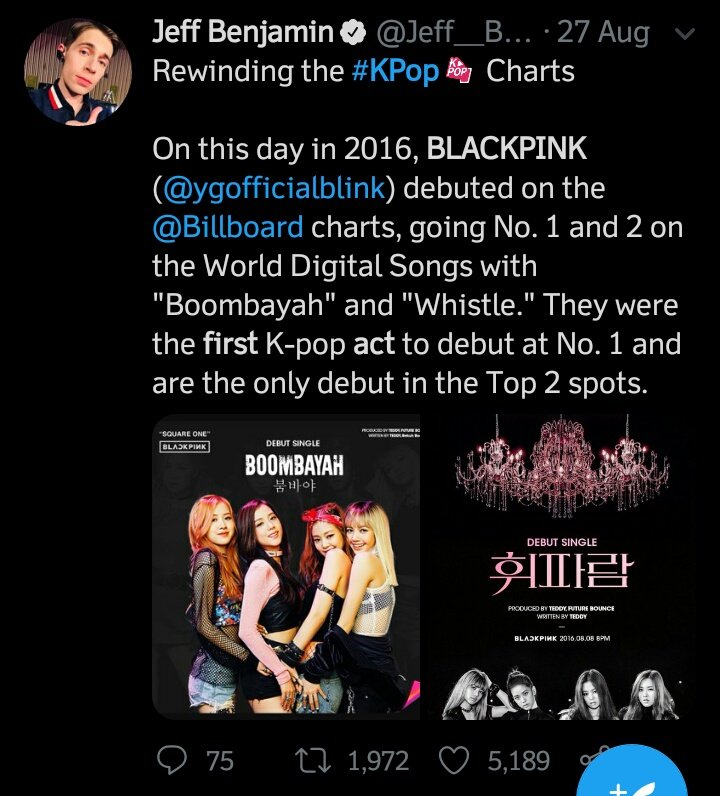 " @BLACKPINK became famous in the west after they signed with UMG and had promotions"Nah....