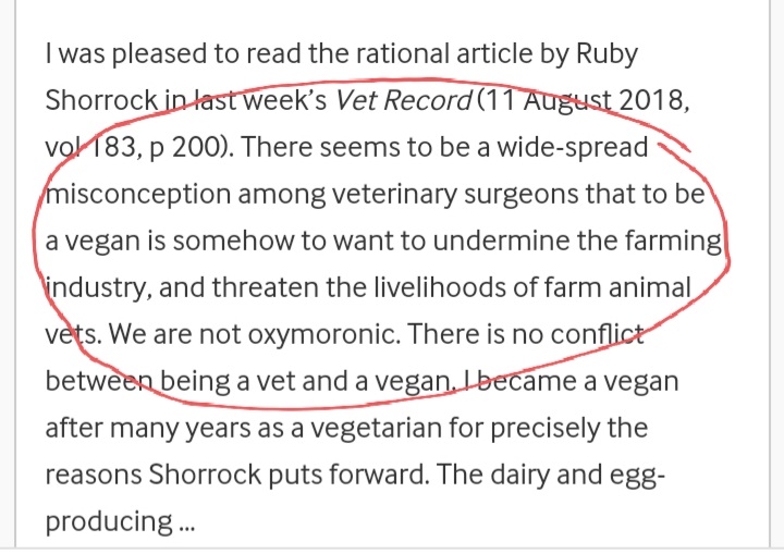 I mean I've just found earlier correspondence from same person suggesting that they don't want to undermine farm vets so... my confusion is pretty understandable innit.