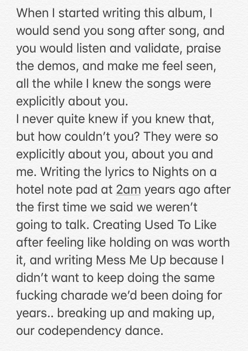 tylerinacoma's tweet photo. I’ve wrestled with posting this publicly, but with the record out today, I’m choosing to let go of your ghost. These songs aren’t ours anymore, they’re for everyone else. https://t.co/iqFuMcUdSZ