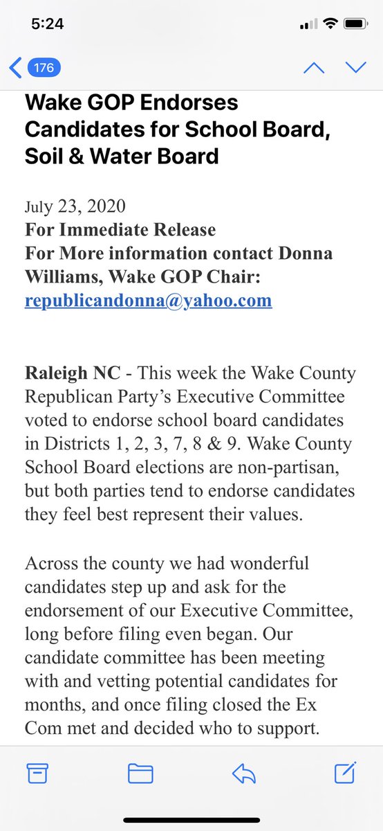 nckhui's tweet photo. .@wakegop announced endorsements for Wake County school board. It Is backing Deborah Prickett in District 1, Gregory Hahn in District 2, Roxie Cash in District 3, Rachel Mills in District 7, Steve Bergstrom in District 8 &amp; Karen Carter in District 9. #wcpss #wakepol #nced #ncpol https://t.co/aEXeU2Ykhv