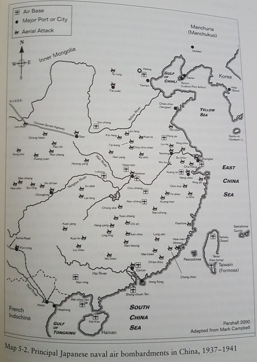 This is only one small part of the air war in China. Japan's air power proved more successful with offensive counter-air, interdiction, and close air support. Nor was Chongqing the only Chinese city or town to be heavily bombed by the Japanese.