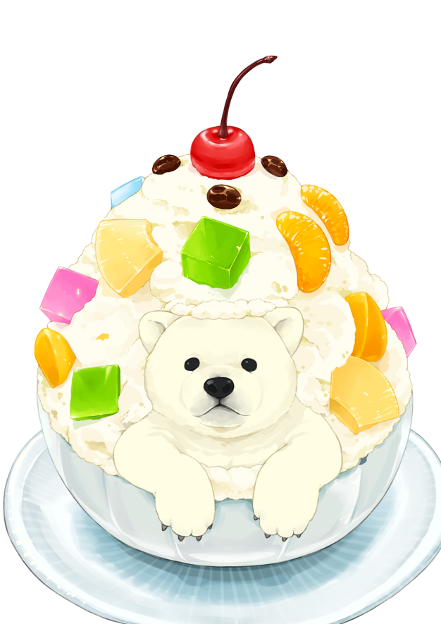 food no humans fruit food focus bear cherry polar bear  illustration images