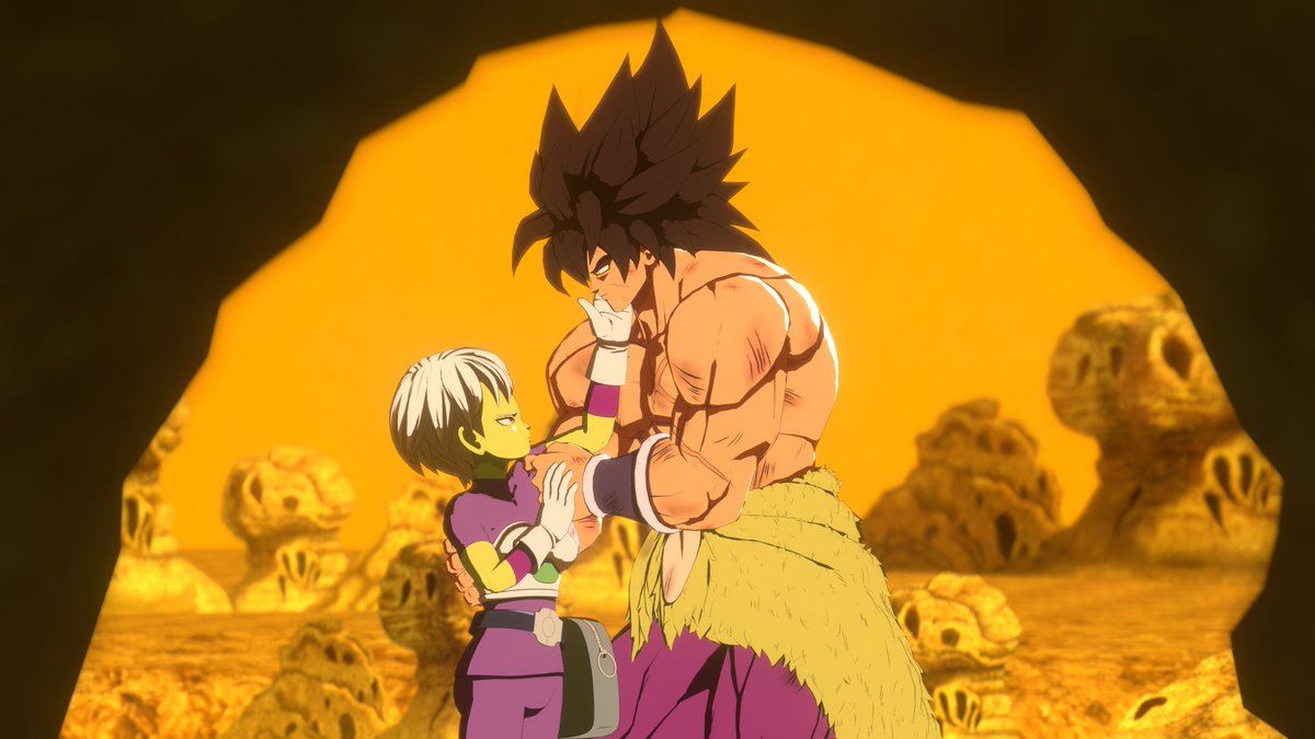 Dr_Broly's tweet photo. I commissioned @AreCreeps for this GORGEOUS Broly / Cheelai piece. Theh did an AMAZING job, pls gib ‘em some love!!! https://t.co/kbCYloaiVh