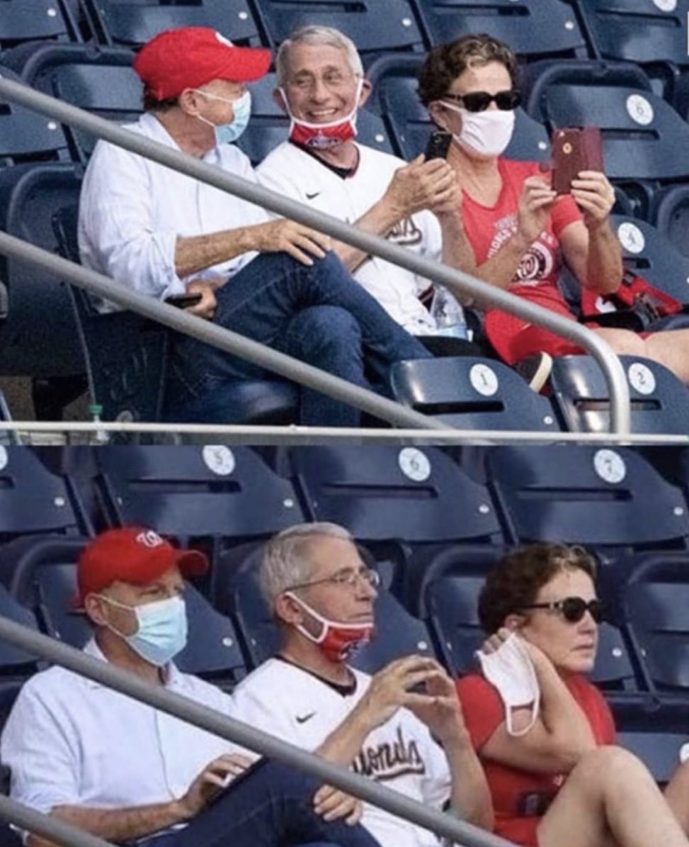 ericbolling's tweet image. About that mask mandate Dr F.....