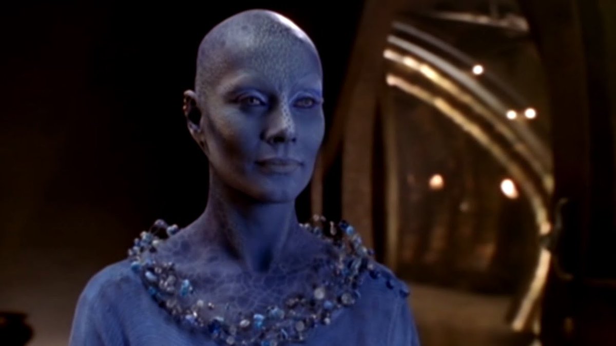 Only just clocked that Australian actress Virginia Hey, who plays General Pushkin's mistress Rubavitch in THE LIVING DAYLIGHTS, also plays the Warrior Woman in MAD MAX 2 (and also Pa'u Zotoh Zhaan in FARSCAPE).