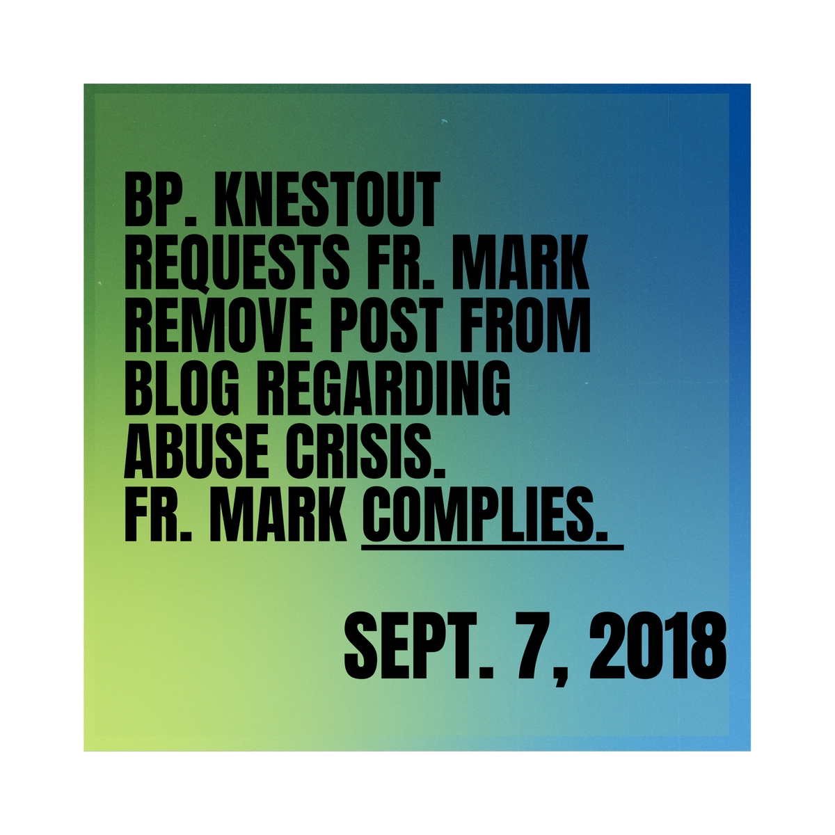 Justice4FrMark's tweet photo. “The lead up” (thread 1 of 3)
This is the 1st thread tracking the timeline of events that occurred between Fr. Mark &amp; Bp. Knestout of Richmond in the past year. (1/3)
More info: https://t.co/ism8I5R6PY
Petition and rally info in bio. #catholic #rvapriest #justice4frmark https://t.co/V7ps5E1xp1