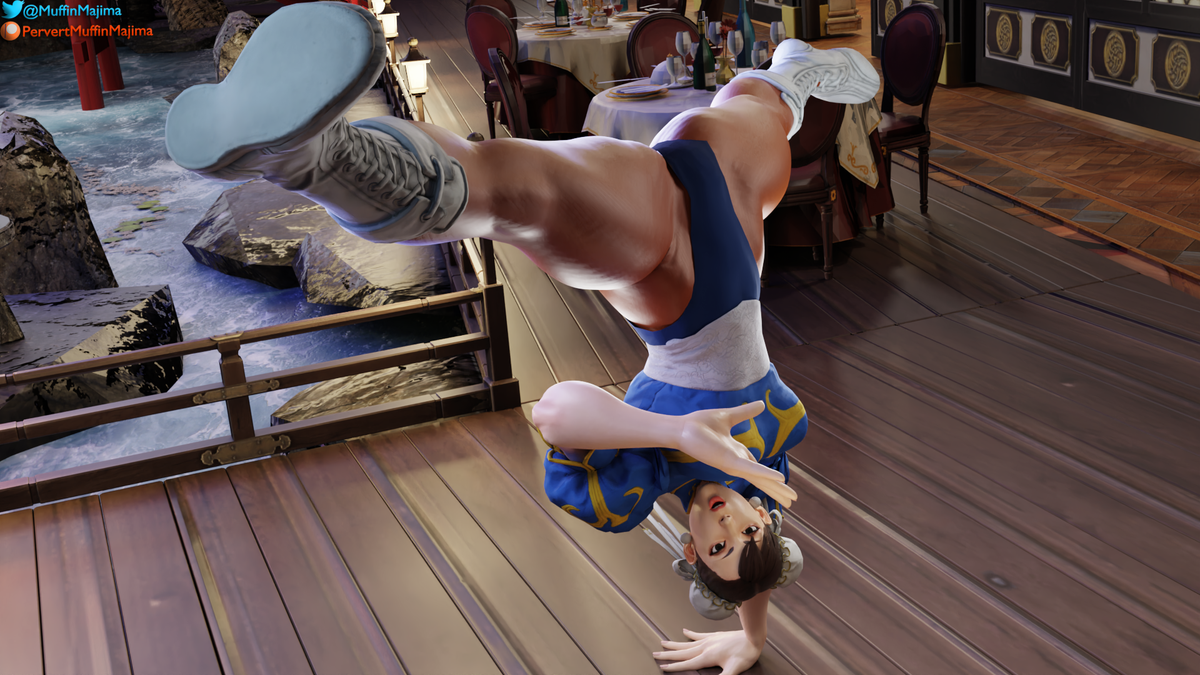 Spinning bird kick!!Model by: @tyviania #Chunli #nsfw #r34 #rule34 #StreetF...