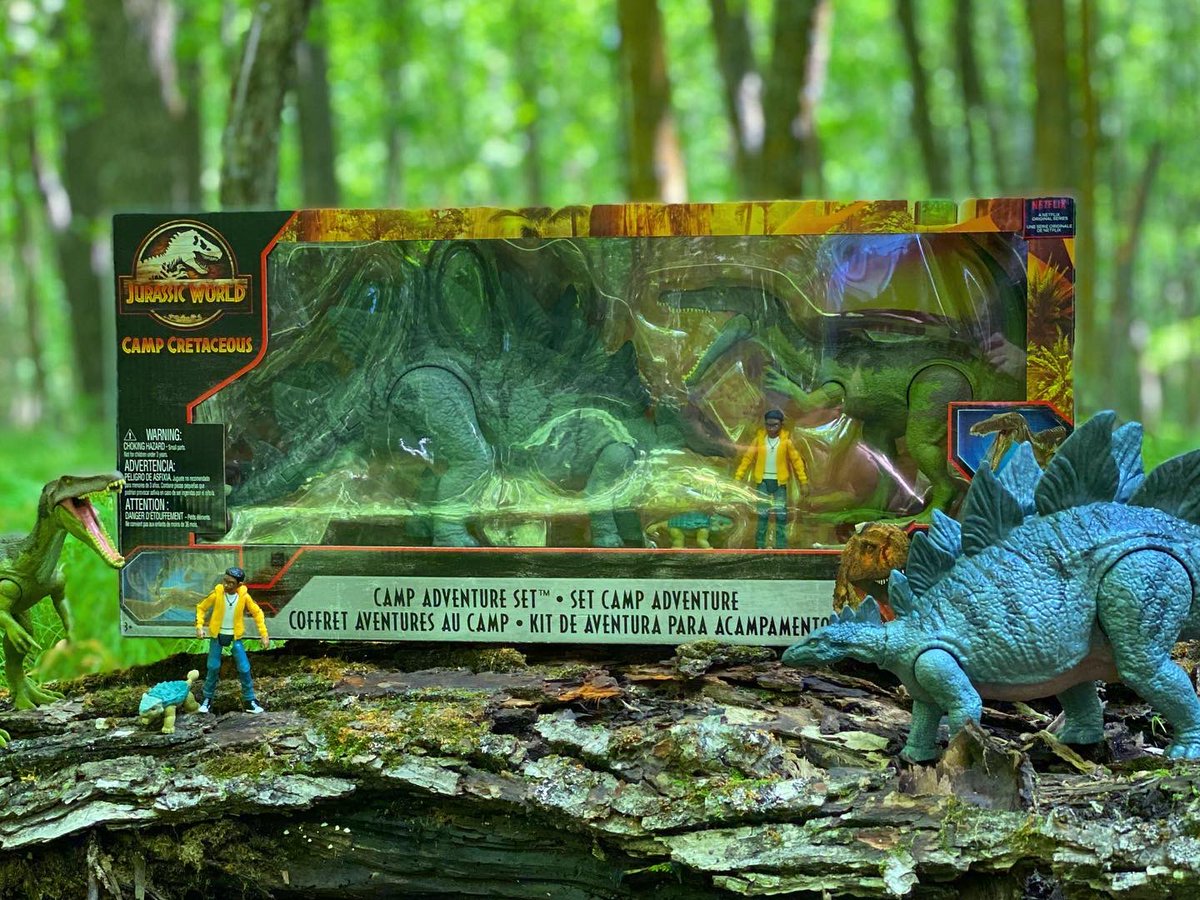 Collect Jurassic Explore The Wilds Of Isla Nublar With Darius And Bumpy With The All New Camp Adventure Set From Mattel This Dinosaurs Sized Playset Features Characters From The Upcoming Netflix Jurassic
