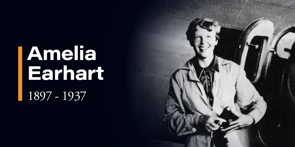 CaptMarkKelly's tweet photo. Amelia Earhart, the first woman aviator to fly solo across the Atlantic Ocean, was born today in 1897. As a pioneer and skilled pilot, she broke barriers and opened doors for so many women entering aviation, and she taught us all what it means to chase your dreams. https://t.co/7mtqYXCtOk