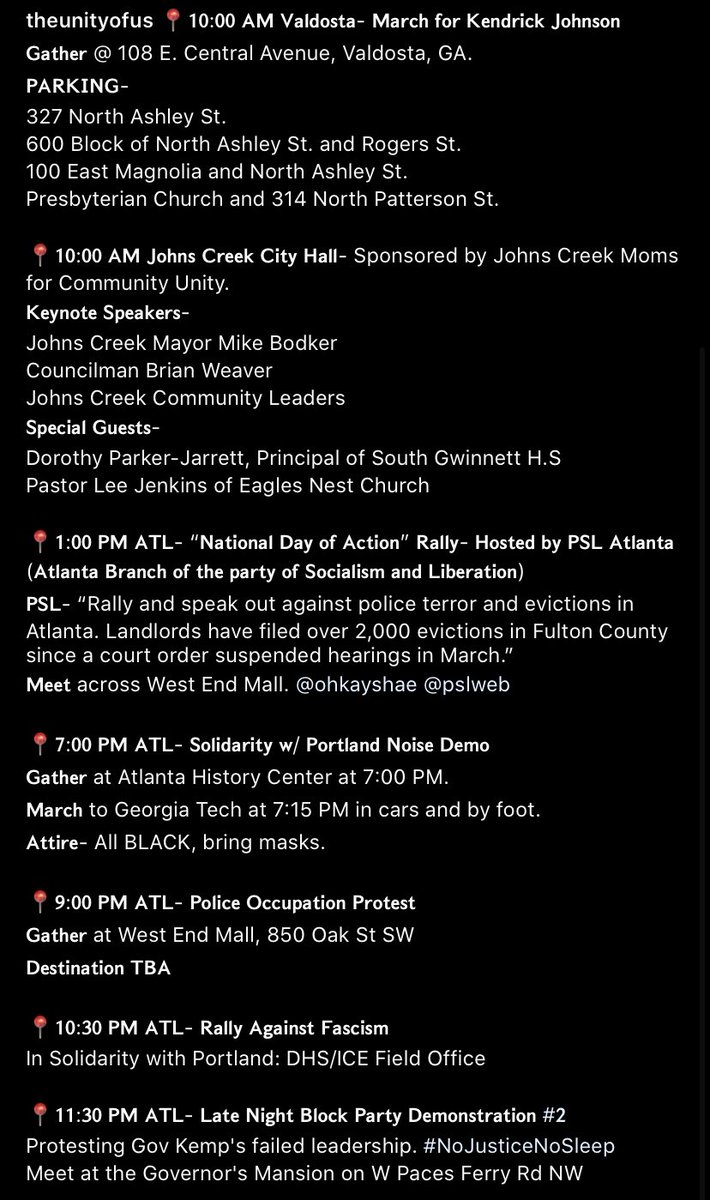 unityofus's tweet photo. Screenshot and share. #ATLProtests #BLMprotest #WearAMask https://t.co/QVUcq3nzz9