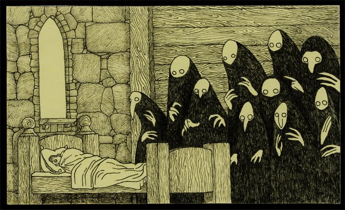 WickedLibrary's tweet photo. Ever wonder who made all of those amazingly creepy post-it illustrations? Check out this #interview with the artist himself, #JohnKenn

https://t.co/9FYZEmvUlu https://t.co/VpfXlu3YzB