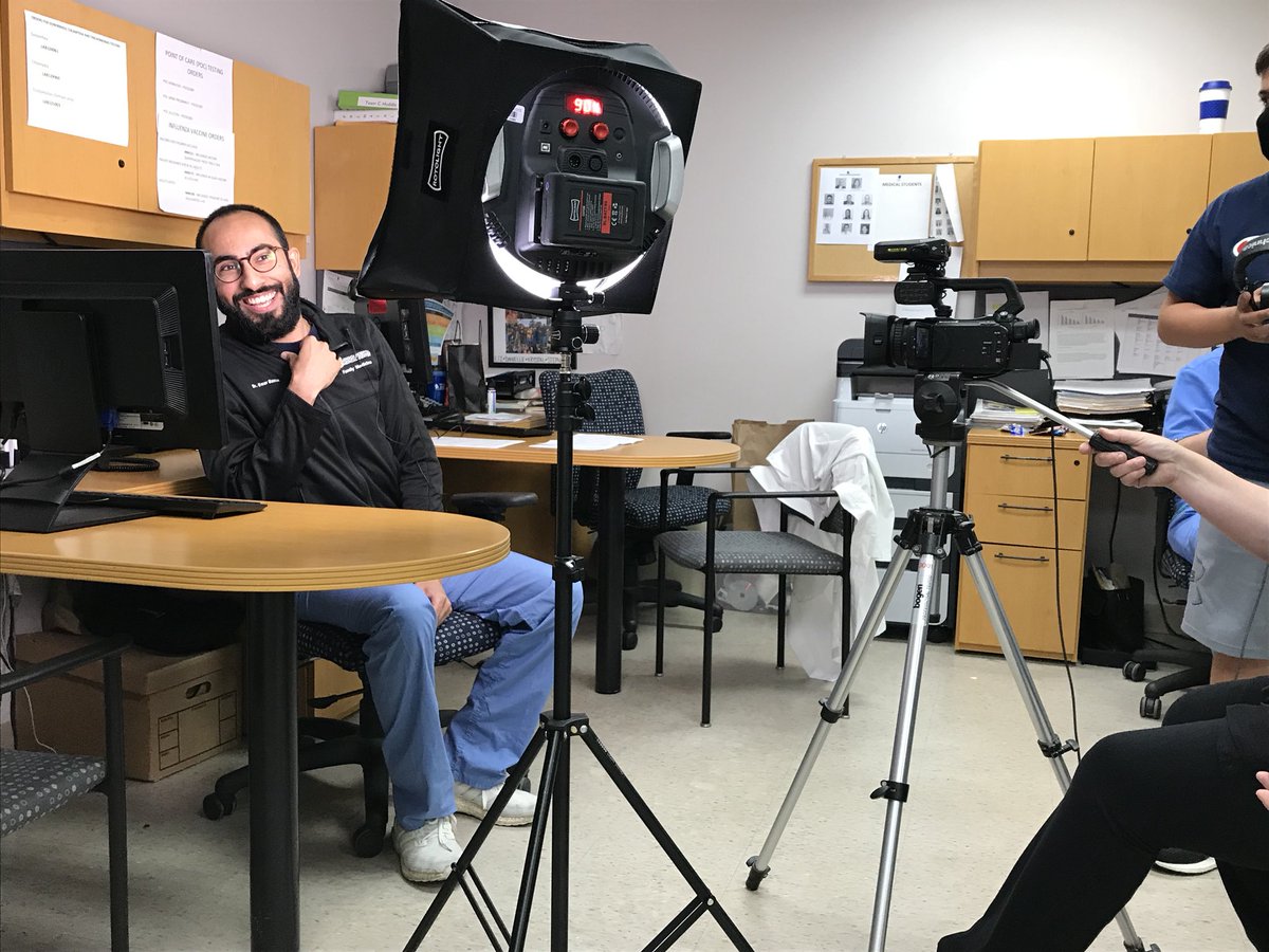 JamaicaHospital's tweet photo. #BehindTheScenes Filming the last few shots of the day for a special resident recruitment project.  We’re so excited about sharing this video with our #futuredoctors https://t.co/TK0kniDWdd