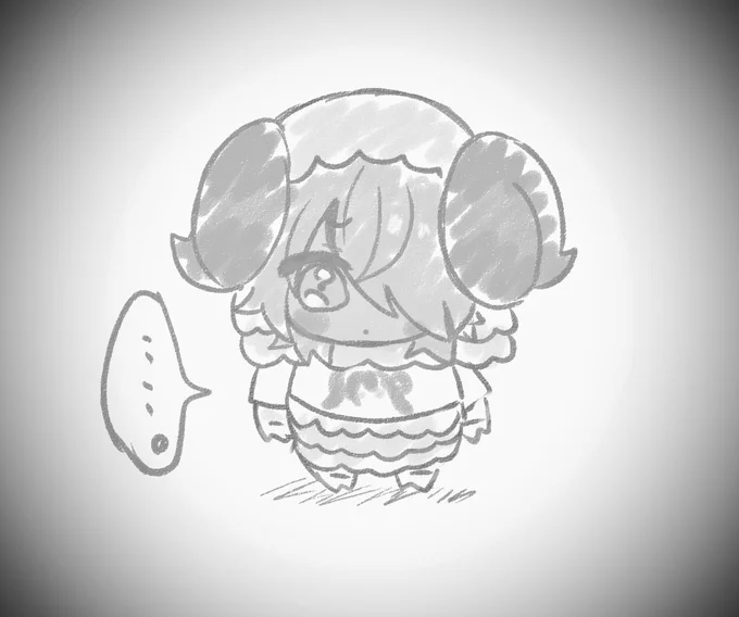 #絵をモノクロにするとかっこいい
哀愁漂う 