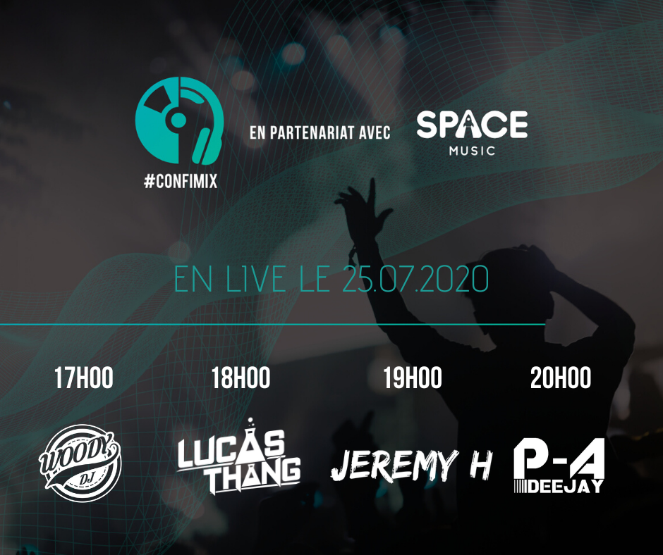 djlucasthang's tweet photo. Ce soir je reprends ma résidence sur la page FACEBOOK #CONFIMIX après 2 semaines d'absence 💃🏻🔥🕺🏻
17h DeeJay Woody
18h Lucas Thang
19h Jeremy H
20h Deejay P-A
N'hésitez pas à liker la page FACEBOOK #CONFIMIX pour ne pas louper ça 😬 : https://t.co/oSAFWFDj7Y https://t.co/3a95z1YdE2