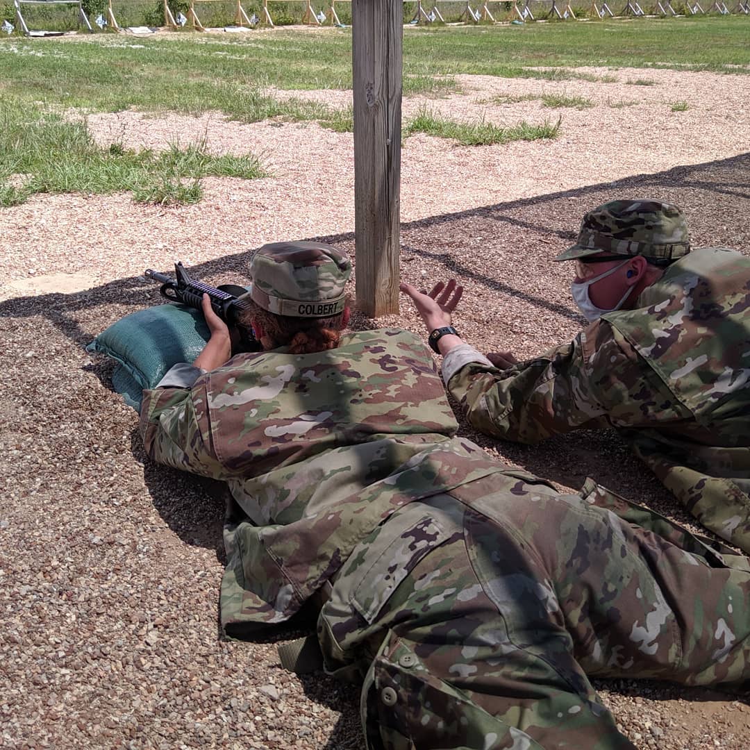 Range day 2. 💪 It's hot out there!