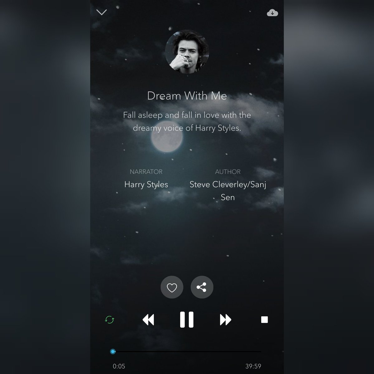 MusicUnbox's tweet photo. Listening to @Harry_Styles with the @Calm app and falling asleep... 😴💤 https://t.co/1MM384gZGV