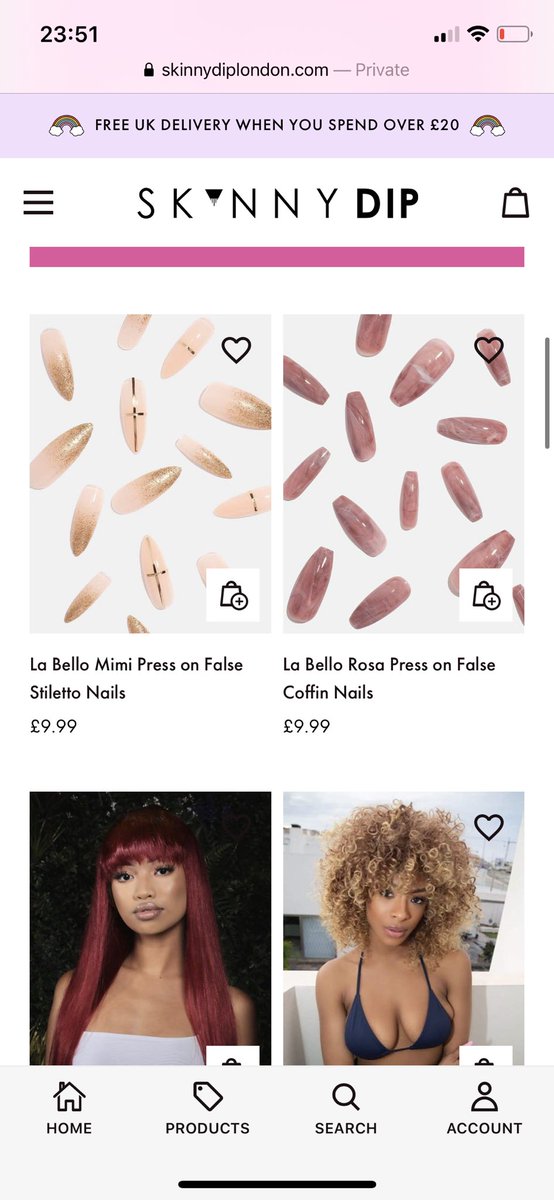 Me! A young black owned entrepreneur now has her wigs, lash and nails stocked at Skinny Dip 😰❤️

When I said La’Bello to the world, I meant it with my chest and I am so thankful that my dreams are coming true! This is up there with one of my biggest achievements in my life!
