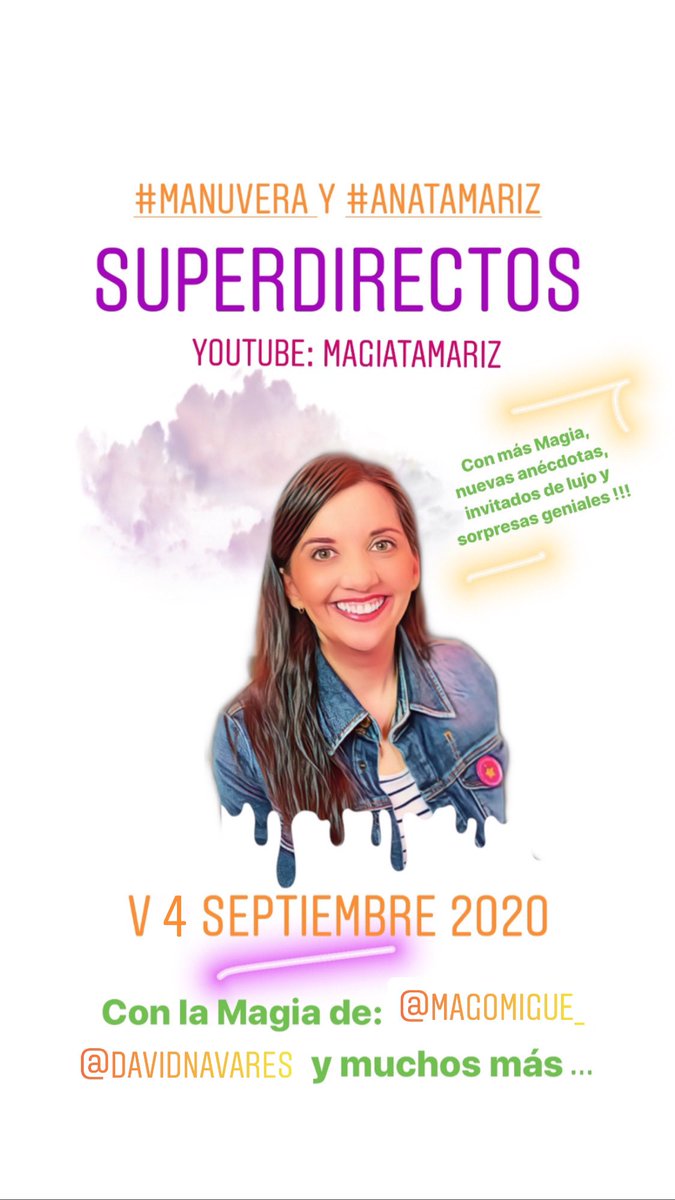 Los #SuperDirectos de La Gran #Escuela de #Magia “#AnaTamariz” volverán en septiembre con más Magia, nuevas anécdotas, invitados de lujo y sorpresas geniales!! 

¿Dónde? En el YouTube MAGIATAMARIZ 
youtube.com/EscuelaMagiaTa…