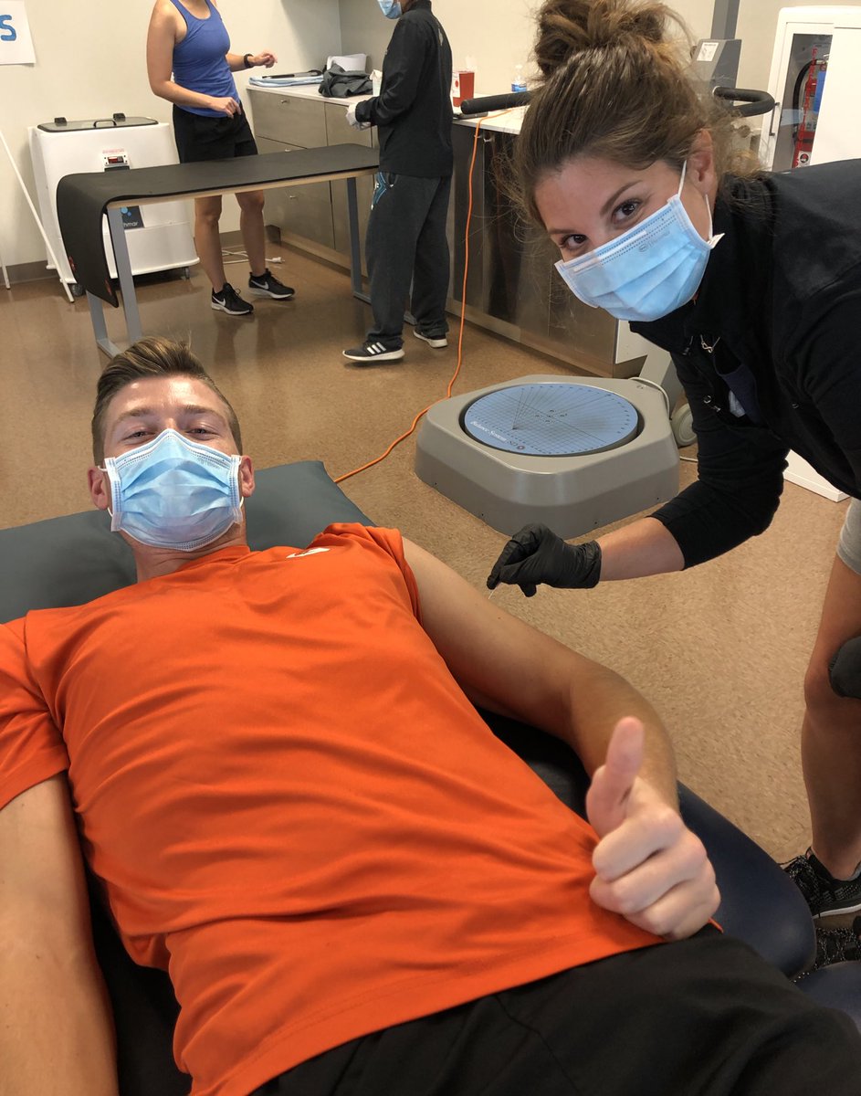 Another 2 staff members getting that Dry Needling Cert. Anything to help our athletes, even if it means being stuck by needles from head to toe repeatedly.