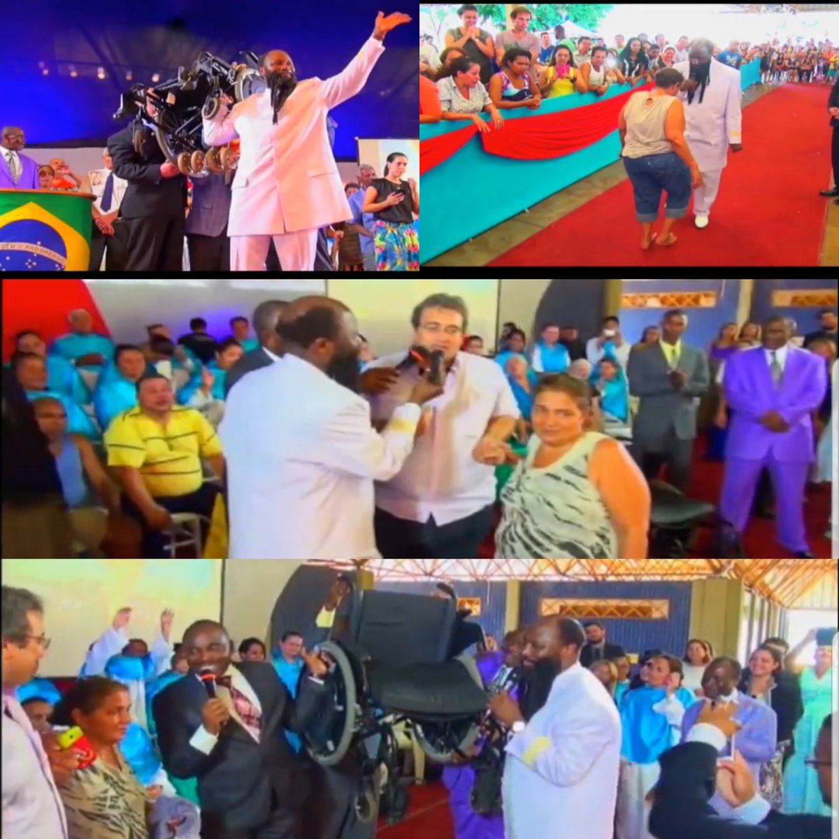 Repent_India's tweet photo. This is what happened when the LORD took His MIGHTIEST PROPHETS to Brazil:

The people were amazed when they:
☆ saw the mute speaking, 
☆ the crippled made well, 
☆ the lame walking and 
☆ the blind seeing. 
And they praised the GOD of Israel.

#TheGlobalVigil https://t.co/7Rw3uVtn9P