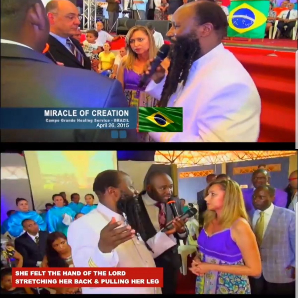 Repent_India's tweet photo. This is what happened when the LORD took His MIGHTIEST PROPHETS to Brazil:

The people were amazed when they:
☆ saw the mute speaking, 
☆ the crippled made well, 
☆ the lame walking and 
☆ the blind seeing. 
And they praised the GOD of Israel.

#TheGlobalVigil https://t.co/7Rw3uVtn9P