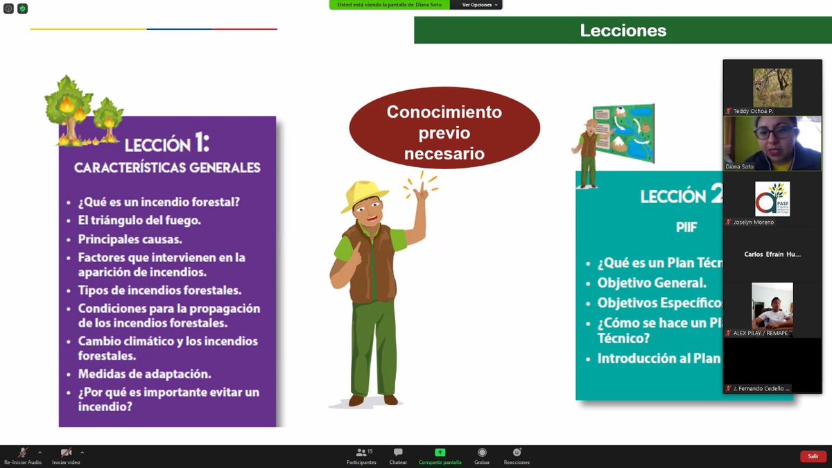MAATE_Zonal7's tweet image. A través del programa @PasfEcuador, personal de la #ReservaEcológicaArenillas participó en el curso: "Planes Técnicos Interinstitucionales en la Gestión de Incendios Forestales". Esta herramienta servirá para combatir estos flagelos dentro del área protegida.