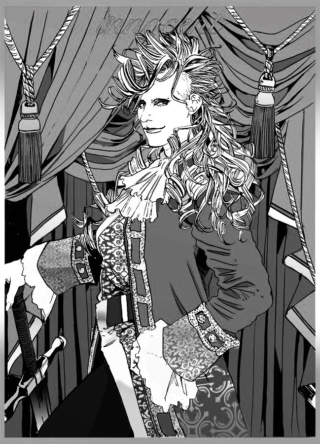 #絵をモノクロにするとかっこいい 