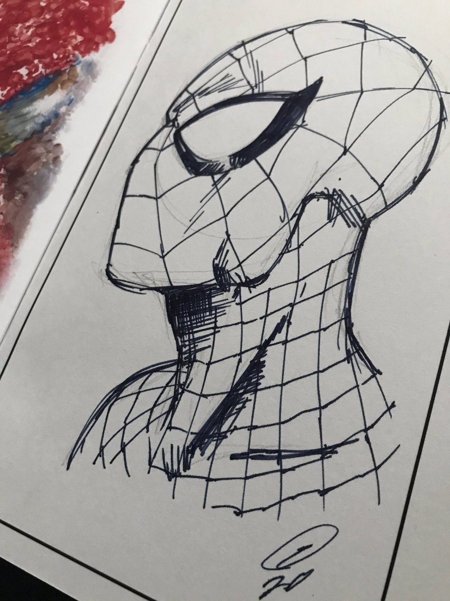 EthanCastillo05's tweet image. A Spidey head sketch for someone that bought a sketchbook from my online store! Every book comes with a random Spider-Verse sketch. ⁣
Link in my profile to grab sketchbooks, prints &amp;amp; sketch cover drawings at @comic_con #ComicConAtHome! #ComicCon #SDCC #SpiderMan #SpiderVerse
