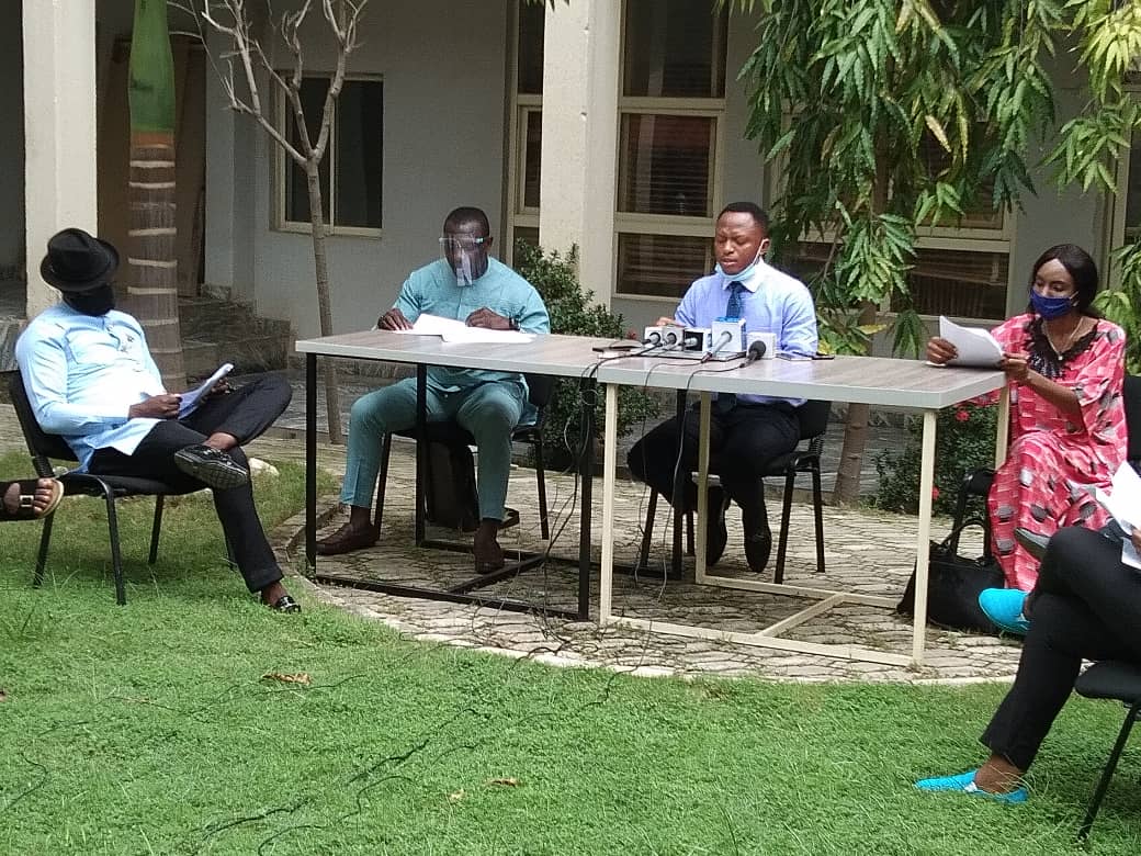 YIAANetwork's tweet photo. Director of the Commission Dr. Joi Nunieh as well as the shameful drama displayed by Professor Pondei the Acting Managing Director of the Commission. It is on account of this trending allegations, accusations and revelations we make the following statements and present our stand: https://t.co/knu5ktOmqD