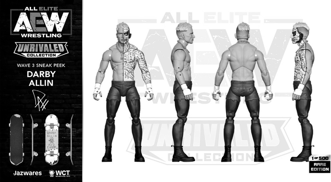Darby Allin.

w/ Skateboard.

One of the world's most exceptional performers &amp; athletes.

More to come tonight...    

<a href="/DarbyAllin/">DARBY ALLIN</a> @AEWrestling <a href="/Jazwares/">Jazwares</a> <a href="/GM_Toy_Dork/">Gregory Mitchell</a>