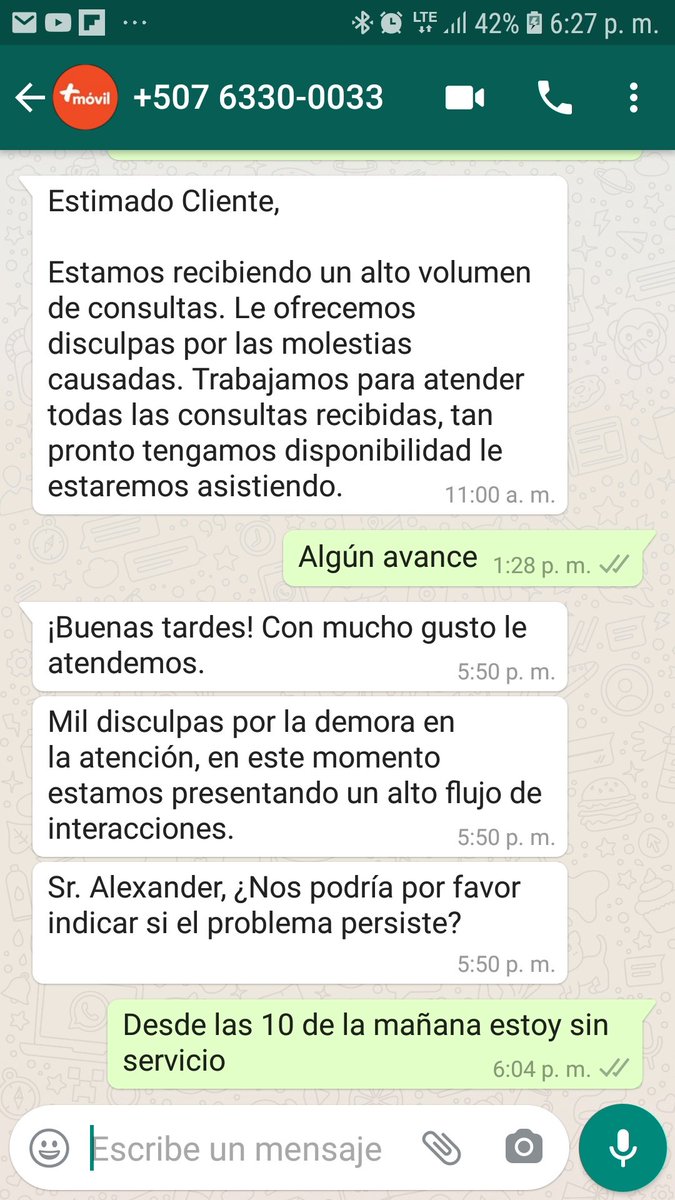 arivas29's tweet photo. @MasAtencionCWP @Masmovilayuda @MasMovilPanama estas son las respuestas que recibo por parte de ustedes. https://t.co/zQfUR3bajA