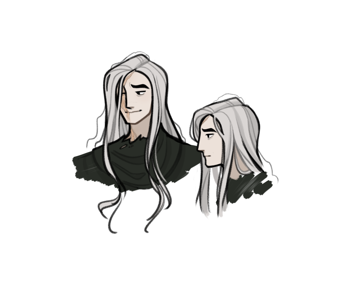oh here are a couple of doodles that i did while answering asks abt my thk gijinka! #HollowKnight 