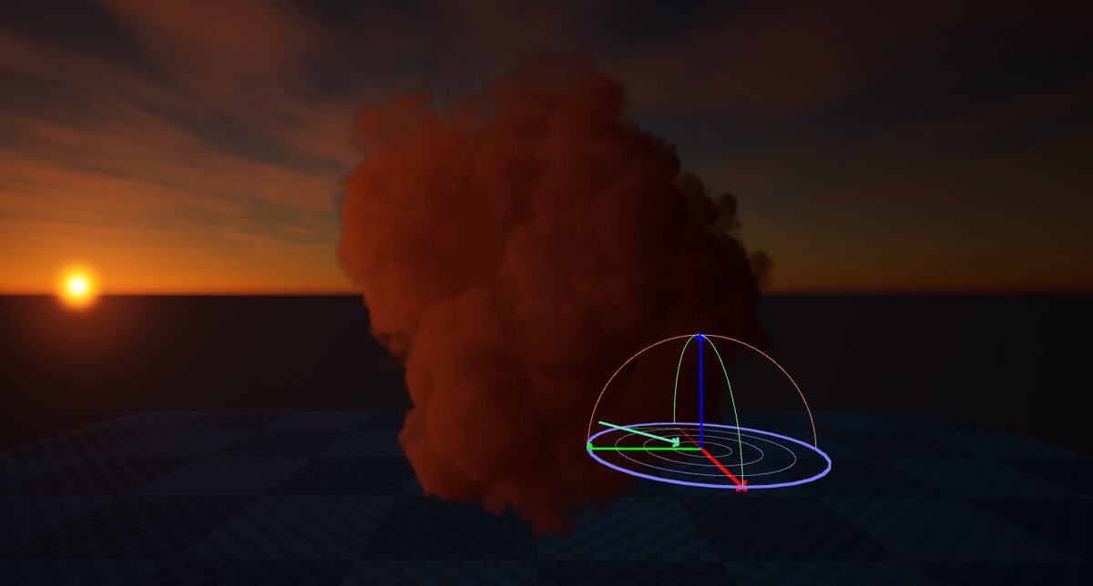 you can even dig into the materials of the new  #UE4 SkyAtmosphere system, then copy/paste material nodes to append even more comprehensive realtime light behavior to it.I gave it a little try tonight and it was insane. this is a SPRITE