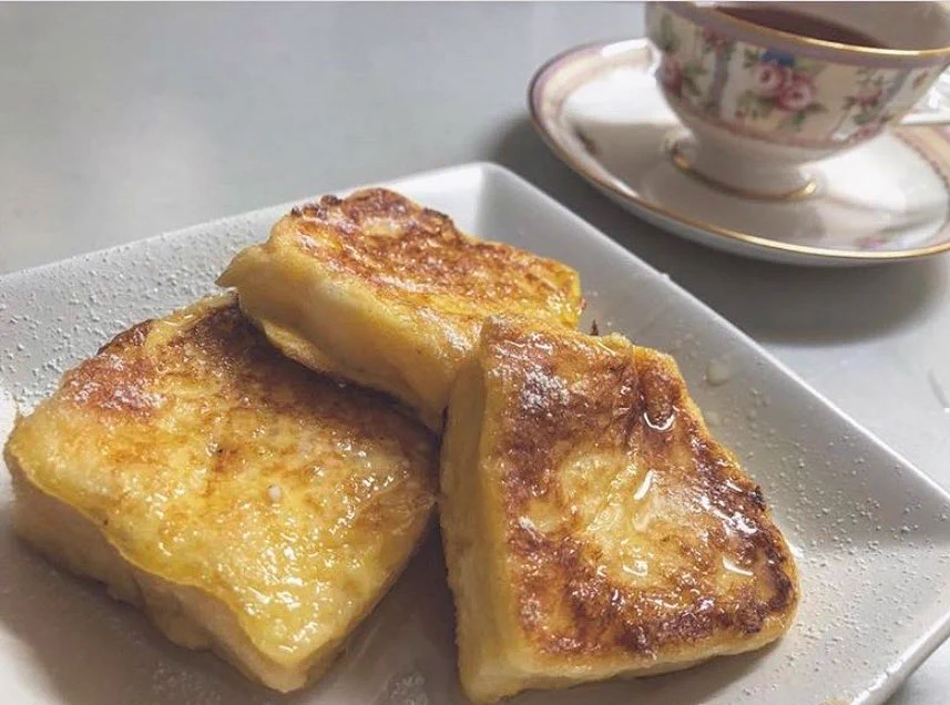 朝ご飯にリュウジさんの「至高のフレンチトースト」作ってみたら美味しすぎて絶句。朝活大成功。はぁ〜幸せすぎる....🥺  