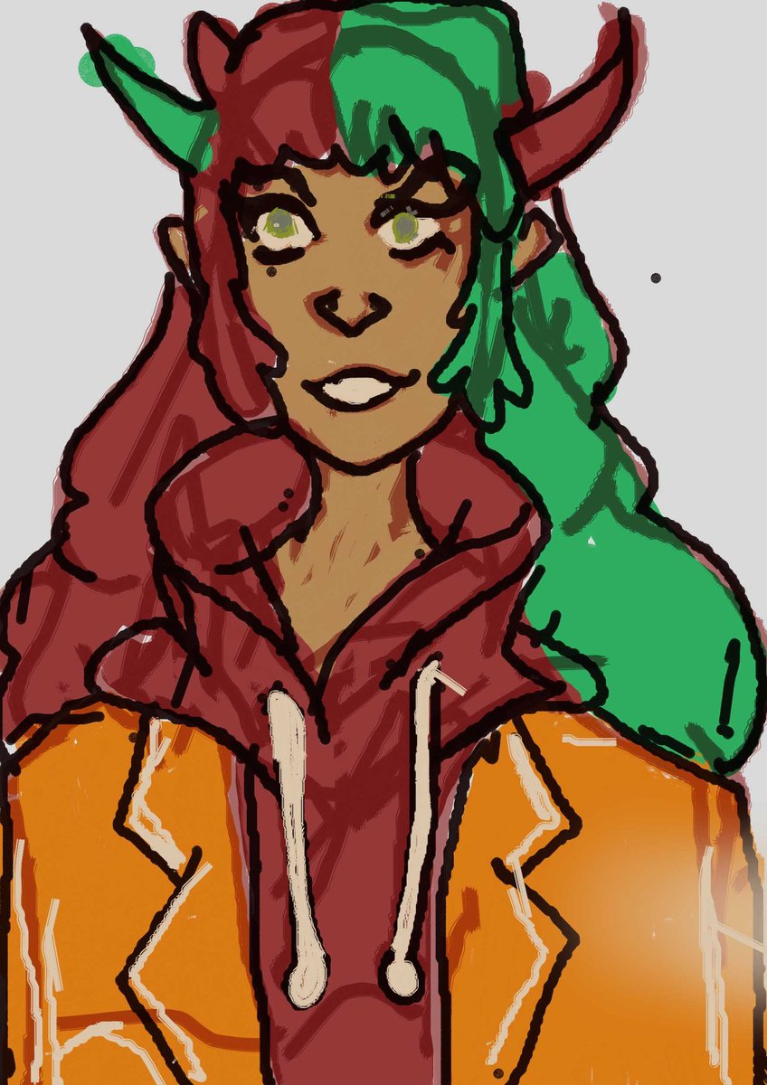 NwosuObiekezie's tweet image. So decided to try my hand again at #digitalart #krita and we got this. #workinprogresss #onye103 #nproduction103