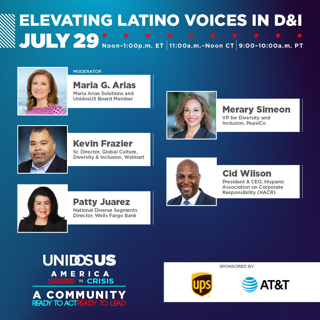 Thought leaders will share their expertise, discussing where we are as a nation, and how to use our collective power to create the country we want to see at the FREE #UnidosUS20 Annual Conference &amp; Virtual Marketplace. July 27-30, 2020

Register today: conference.unidosus.org