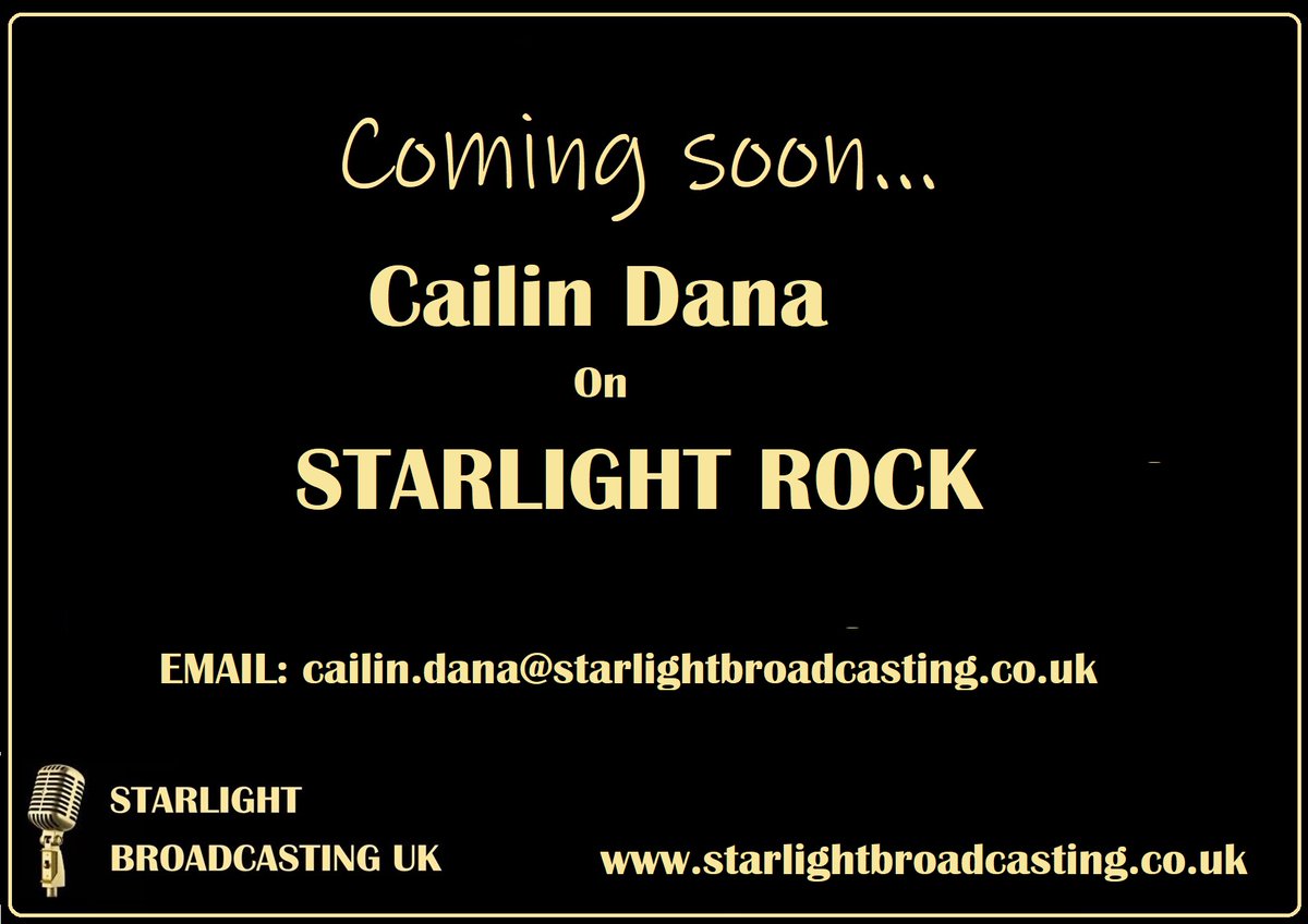 CailinxDana's tweet photo. Coming Soon to @StarlightBUK on Starlight Rock #Submissions #Welcome #Rock #Blues #Indie #RT https://t.co/Lozvnu2amj