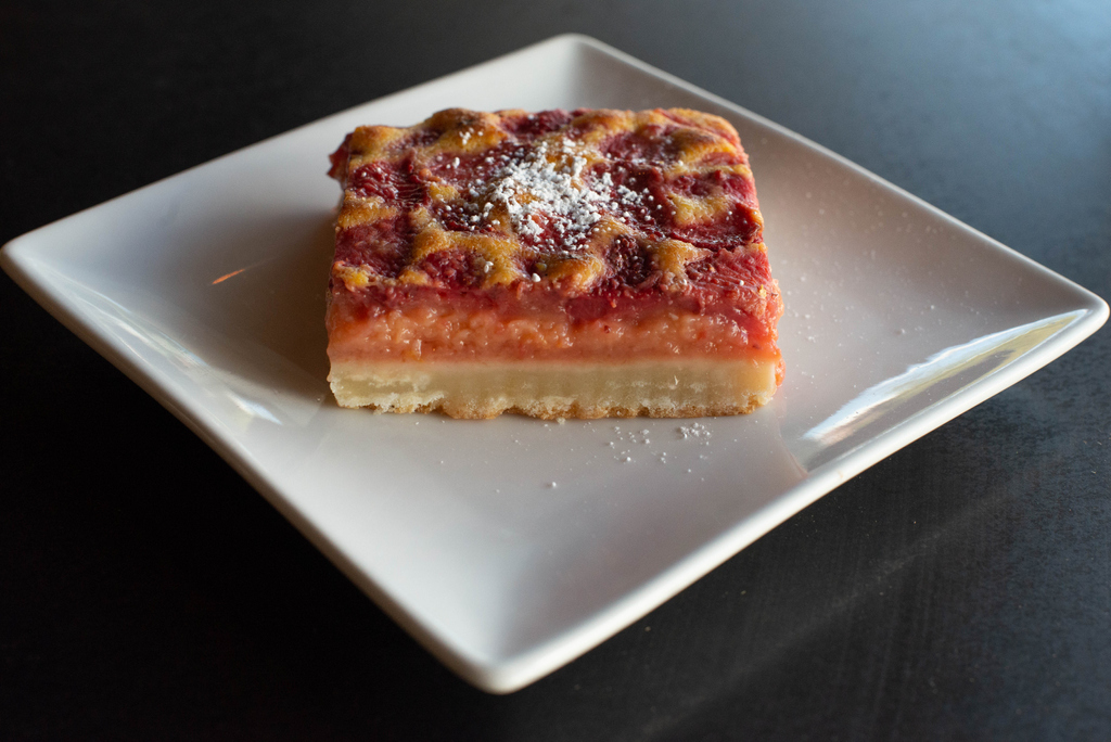 Summer sweet life. Strawberry lemon bars for our weekend dessert special. 🍓🍋