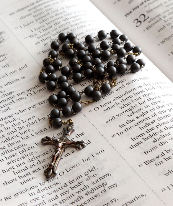 The next tweet will be an antiphon, Scripture verse, something to help us prepare to pray. Then I’ll post some general intentions. Feel free to add your own. At the top of the hour I’ll begin posting the Rosary itself in this thread.
