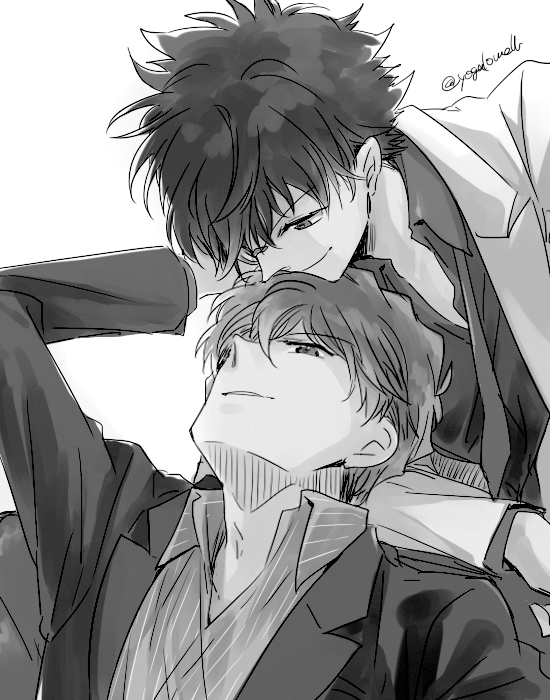 よぐ緋弾済 絵をモノクロにするとかっこいい 名前も白黒の２人ですしね