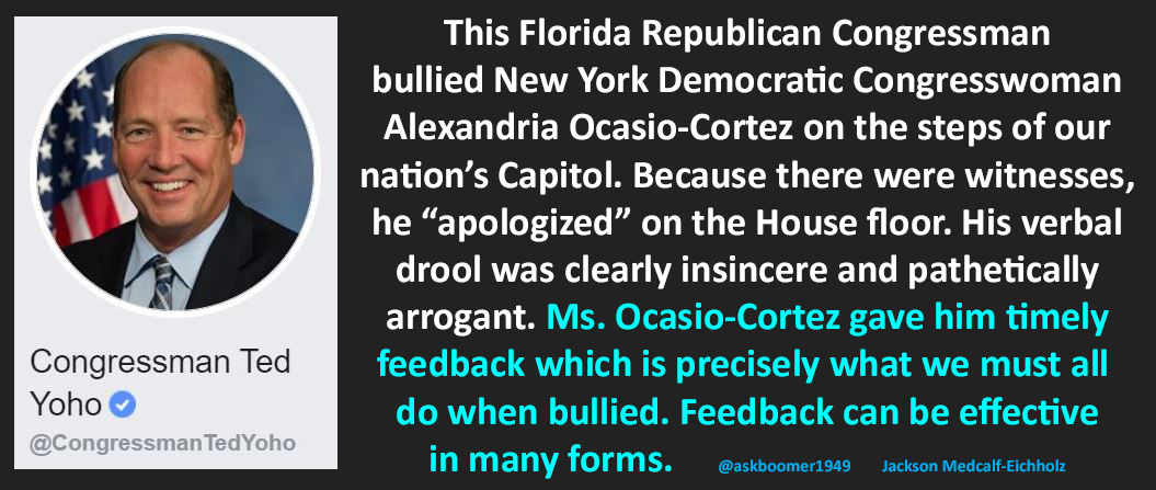 askboomer1949's tweet photo. #RepOcasioCortez #RepTedYoho #KevinMcCarthy #GOPHouse #VetsResistSquadron #GOPbullies https://t.co/w8fQJU82XQ